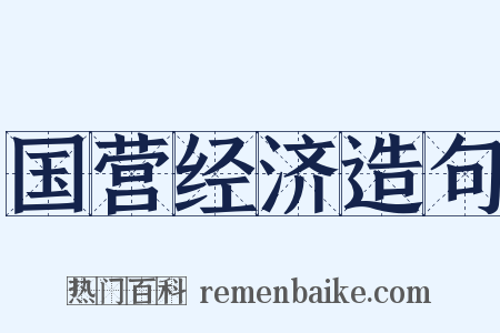 国营经济造句是什么意思的图片